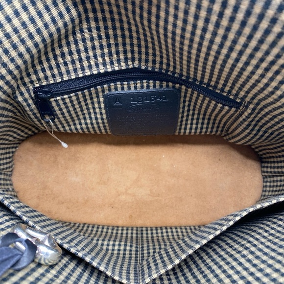 Vintage Brighton Brown and Black Leather Shoulder Purse - Picture 5 of 10